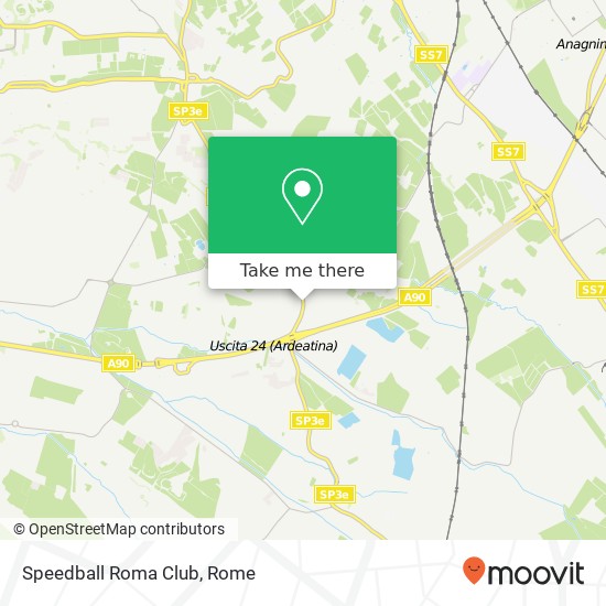 Speedball Roma Club map