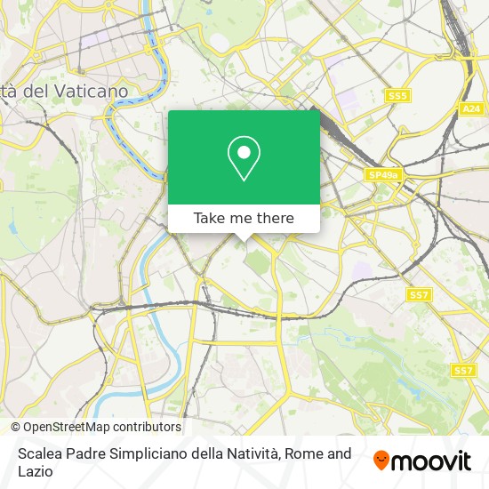 Scalea Padre Simpliciano della Natività map