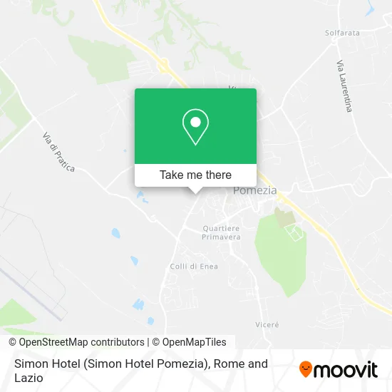 Simon Hotel (Simon Hotel Pomezia) map