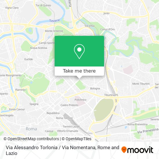 Via Alessandro Torlonia / Via Nomentana map