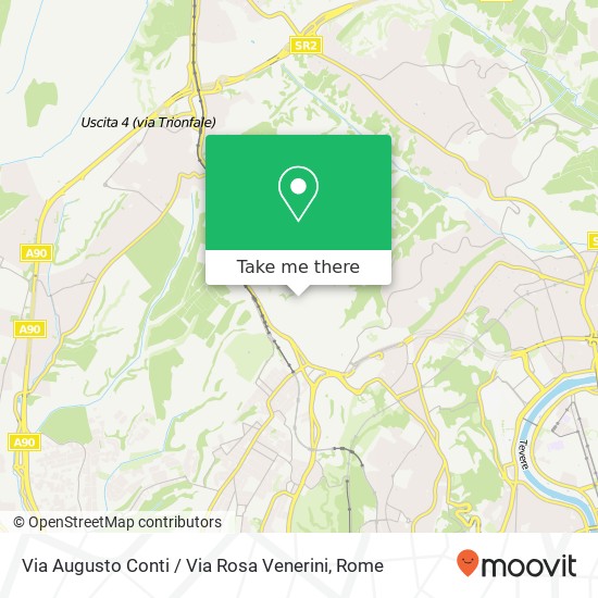 Via Augusto Conti / Via Rosa Venerini map