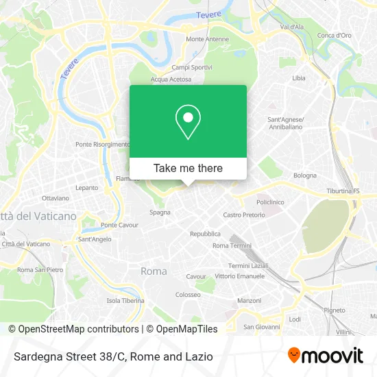 Sardegna Street 38/C map