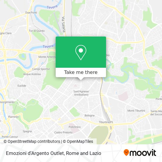Emozioni d'Argento Outlet map