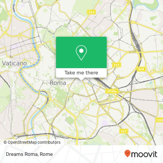 Dreams Roma map