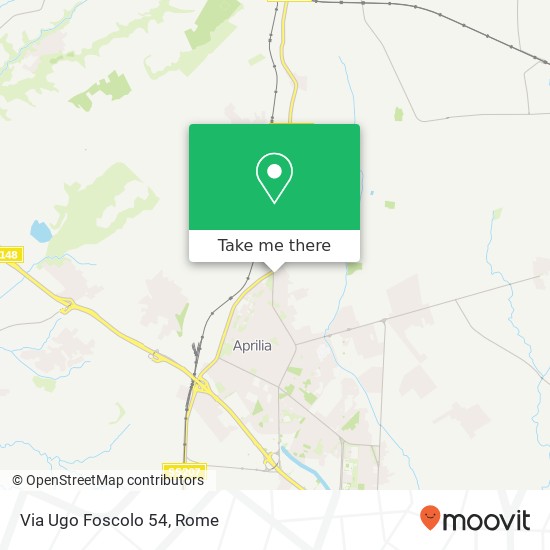 Via Ugo Foscolo 54 map