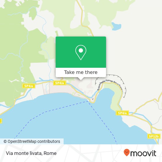 Via monte livata map