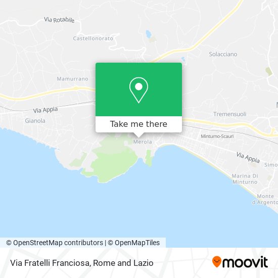 Via Fratelli Franciosa map