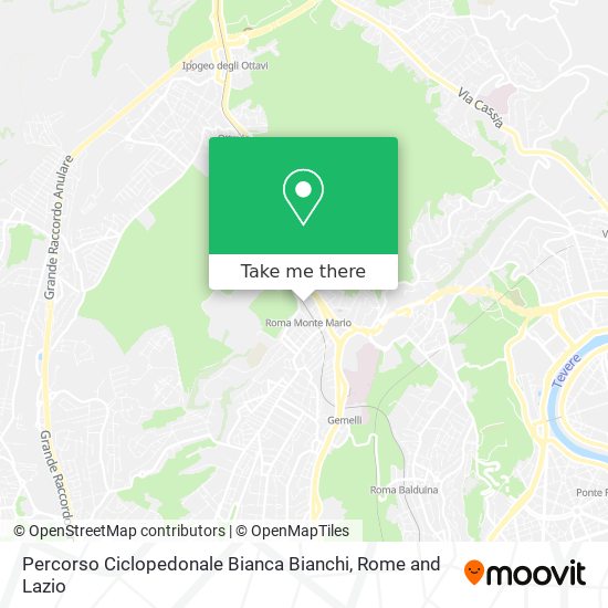 Percorso Ciclopedonale Bianca Bianchi map