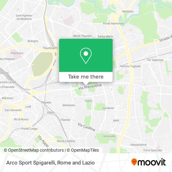 Arco Sport Spigarelli map