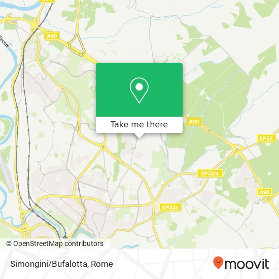 Simongini/Bufalotta map
