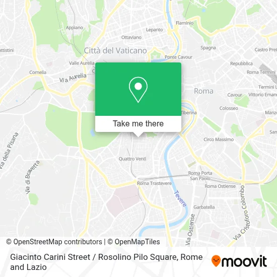 Giacinto Carini Street / Rosolino Pilo Square map
