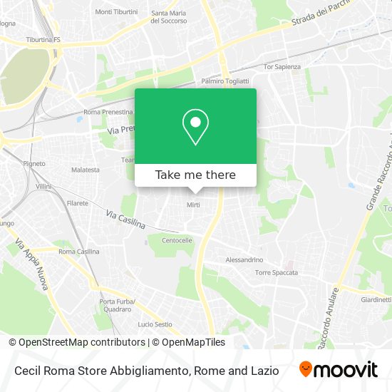 Cecil Roma Store Abbigliamento map