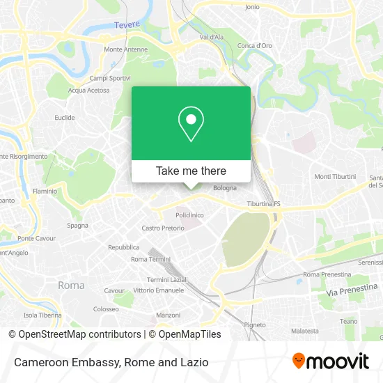 Cameroon Embassy map