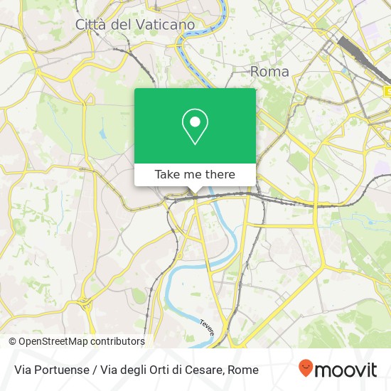 Via Portuense / Via degli Orti di Cesare map