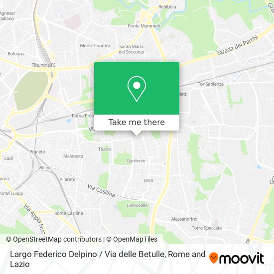 Largo Federico Delpino / Via delle Betulle map