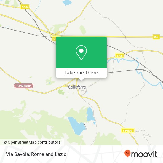 Via Savoia map