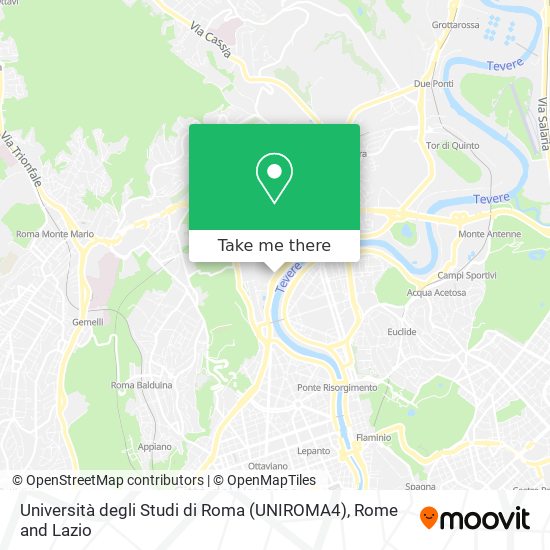 Università degli Studi di Roma (UNIROMA4) map