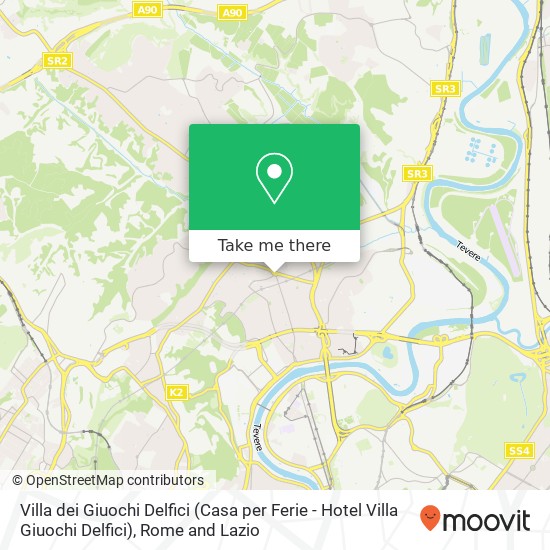 Villa dei Giuochi Delfici (Casa per Ferie - Hotel Villa Giuochi Delfici) map