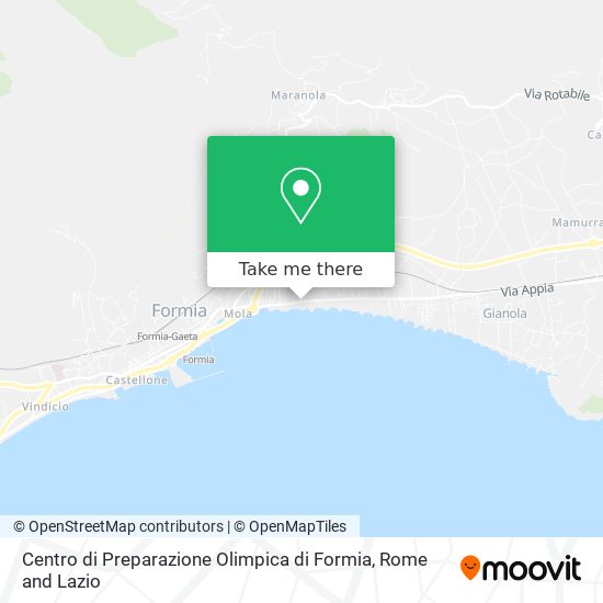 Centro di Preparazione Olimpica di Formia map