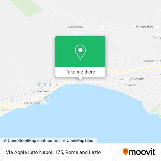 Appia Street Naples Side 175 map