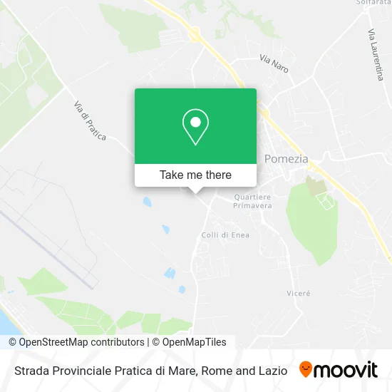 Strada Provinciale Pratica di Mare map