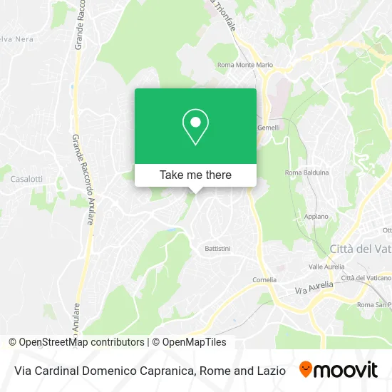 Cardinal Domenico Capranica Street map