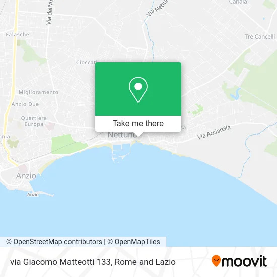 Via Giacomo Matteotti 133 map