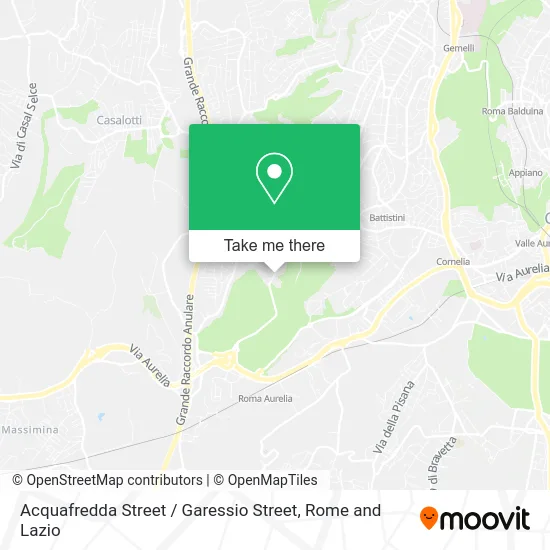 Acquafredda Street / Garessio Street map