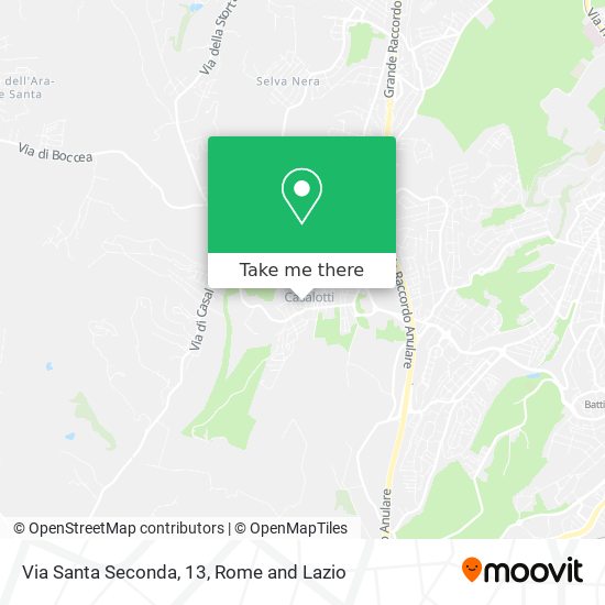Via Santa Seconda, 13 map
