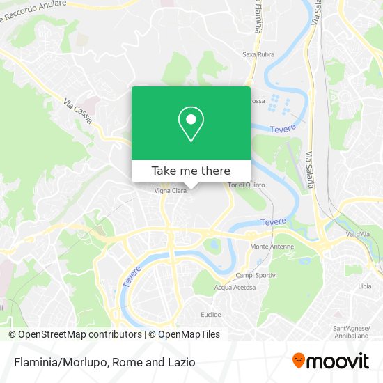 Flaminia/Morlupo map