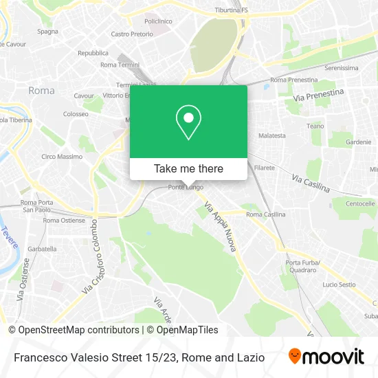 Francesco Valesio Street 15/23 map
