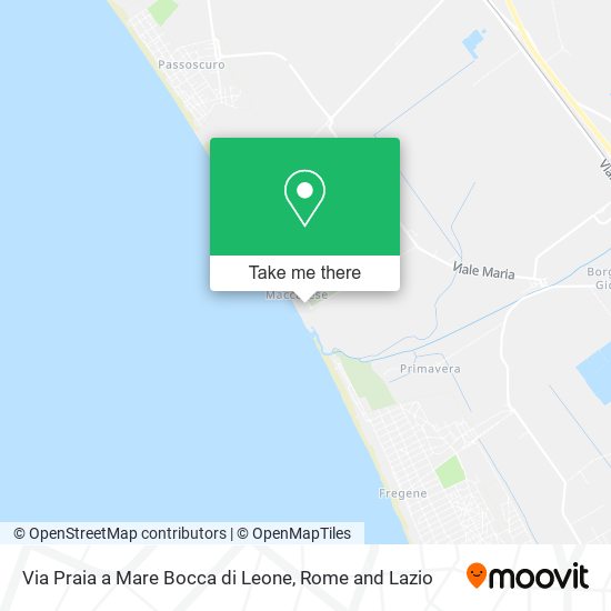 Via Praia a Mare Bocca di Leone map