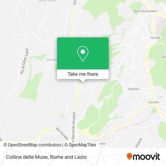 Collina delle Muse map