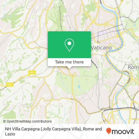 NH Villa Carpegna (Jolly Carpegna Villa) map