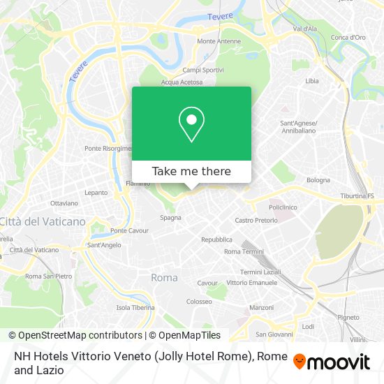 NH Hotels Vittorio Veneto (Jolly Hotel Rome) map