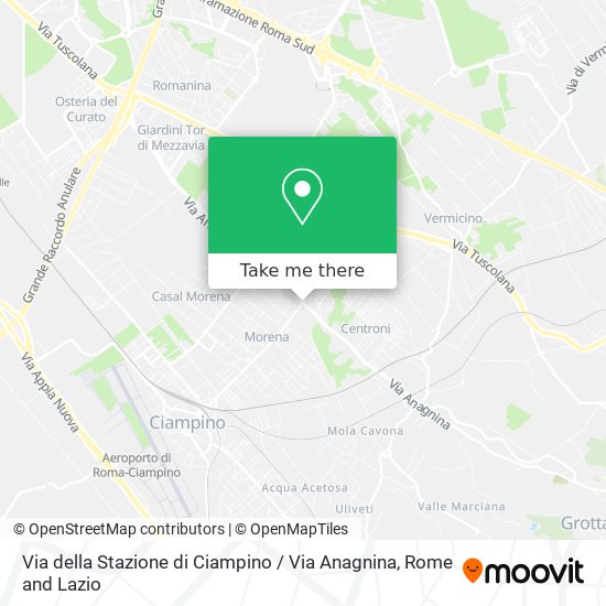 Via della Stazione di Ciampino / Via Anagnina map