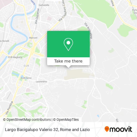 Largo Bacigalupo Valerio 32 map