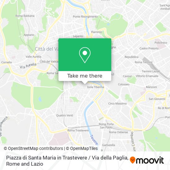 Piazza di Santa Maria in Trastevere / Via della Paglia map