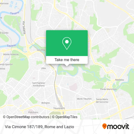 Cimone Street 187/189 map