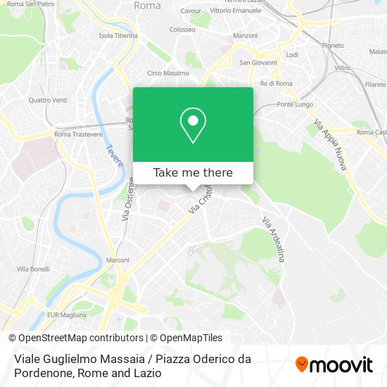 Viale Guglielmo Massaia / Piazza Oderico da Pordenone map