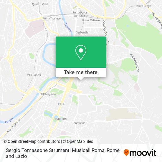 Sergio Tomassone Strumenti Musicali Roma map
