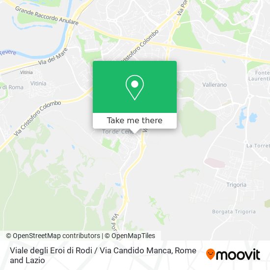 Viale degli Eroi di Rodi / Via Candido Manca map