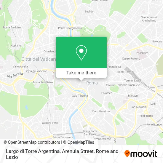 Largo di Torre Argentina, Arenula Street map