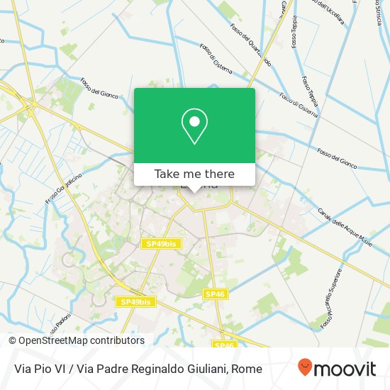 Via Pio VI / Via Padre Reginaldo Giuliani map