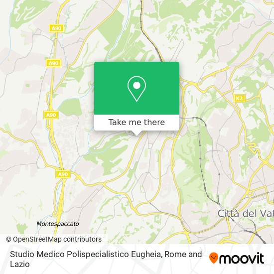 Studio Medico Polispecialistico Eugheia map