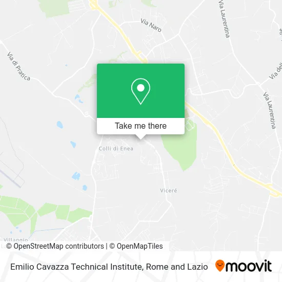 Emilio Cavazza Technical Institute map