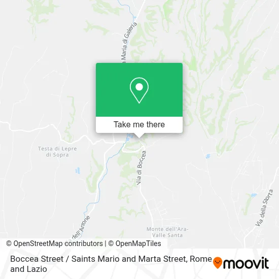 Boccea Street / Saints Mario and Marta Street map