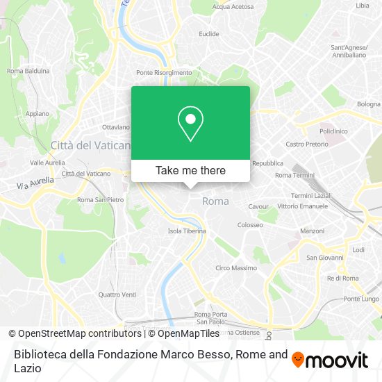 Biblioteca della Fondazione Marco Besso map