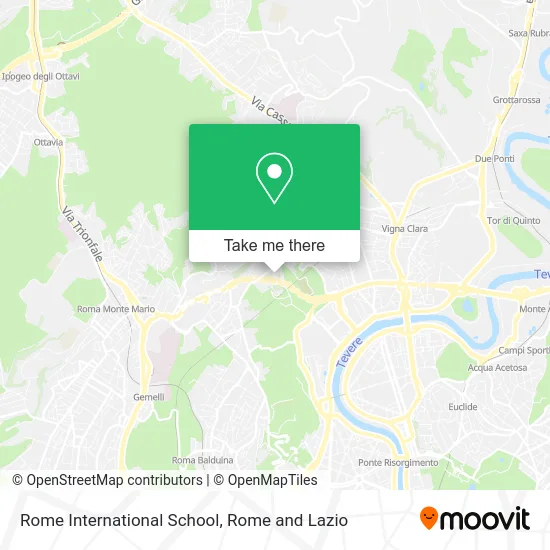 Rome International School map