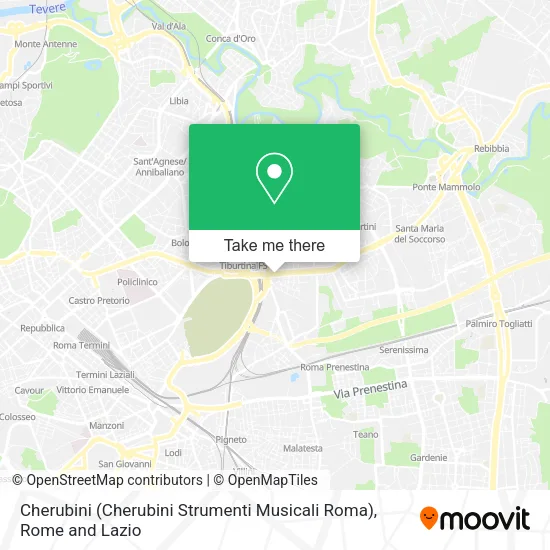 Cherubini (Cherubini Strumenti Musicali Roma) map